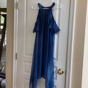 Chico’s cold shoulder blue dress Size 2 (12)